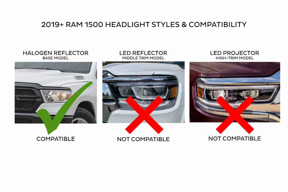 Ram 1500 Headlight, 1500 LED Headlight, Ram 19+ Headlight, XB LED Headlights, Ram XB Headlights, Morimoto LED Headlights, Ram LED Headlight, 1500 XB Headlights, XB LED Headlights, Hybrid LED Headlights, Ram Hybrid Headlights, 1500 Hybrid Headlights