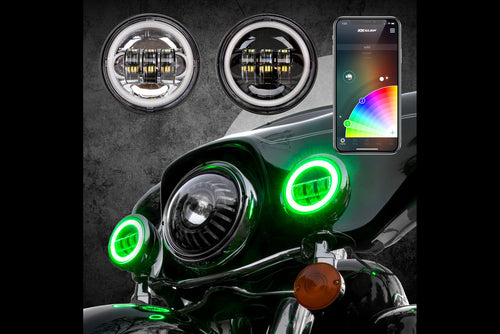 Xkglow, Xkchrome Running Lights, Harley Running Lights, Led Fog Lights