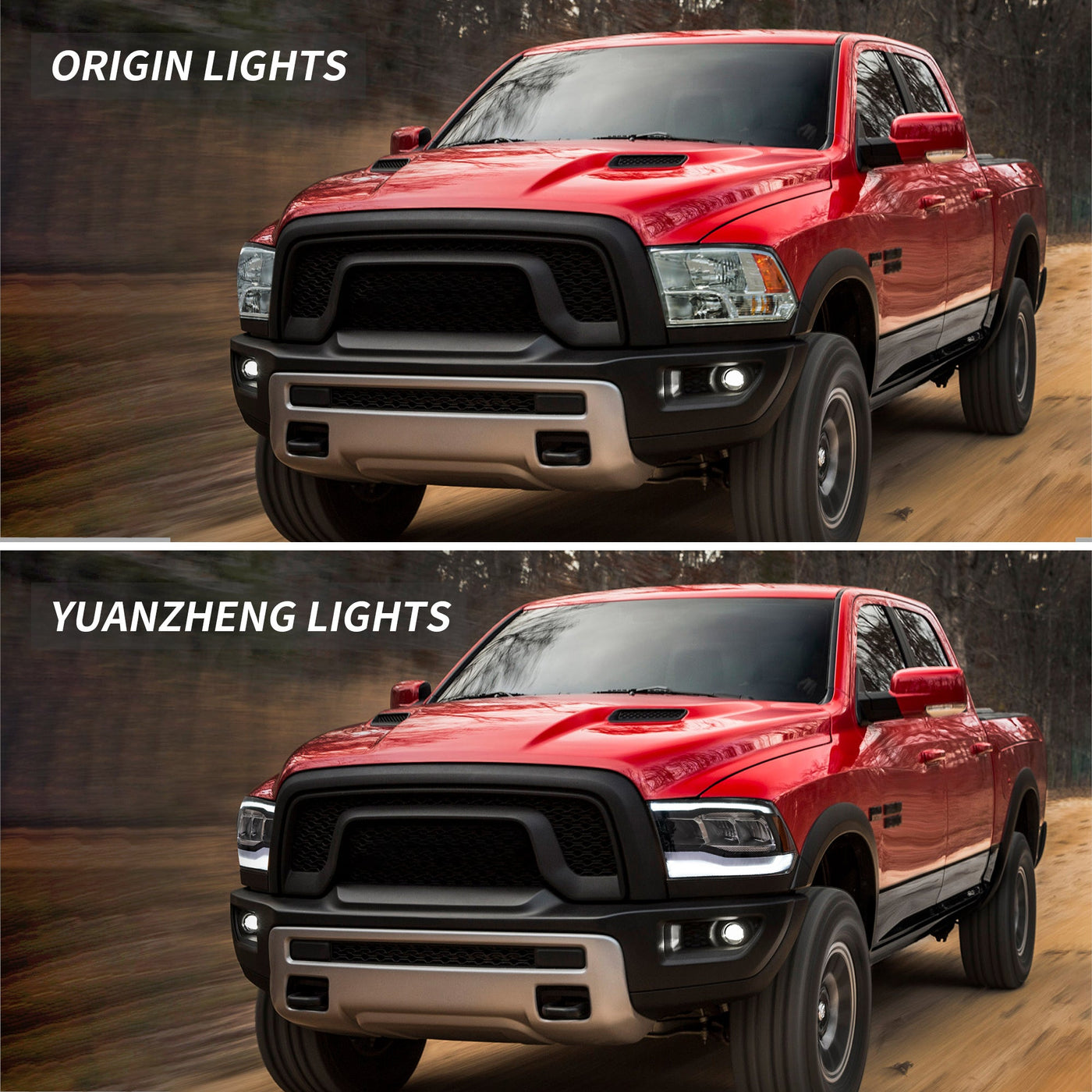 VLAND Full LED Headlights For Dodge Ram 1500 / 2500 / 3500 2009-2018 Ram1500 Classic 2019-2021