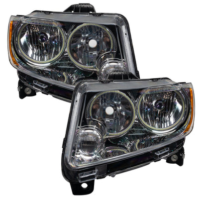 Oracle Lighting 2011-2013 Jeep Grand Cherokee Pre-assembled SMD Halo Headlights - Non Hid - Chrome