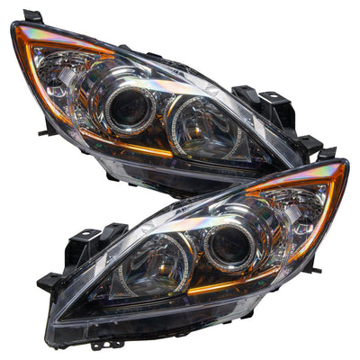 Oracle Lighting 2010-2013 Mazda 3 Pre-assembled SMD Halo Headlights - Halogen