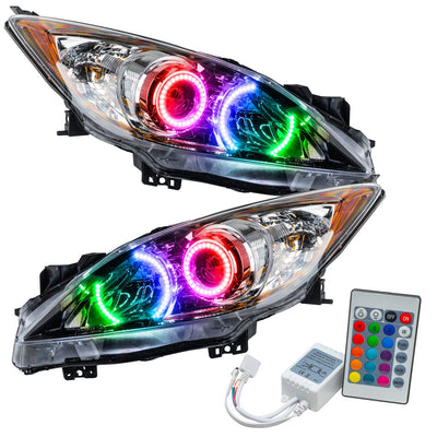 Oracle Lighting 2010-2013 Mazda 3 Pre-assembled SMD Halo Headlights - Halogen