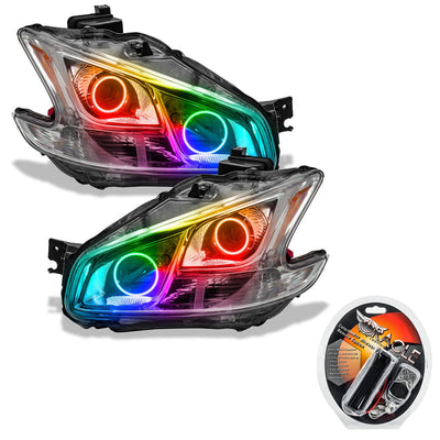 2009-2014 Nissan Maxima Pre-assembled SDM Halo Technology Headlights-Non Hid-Chrome Housing