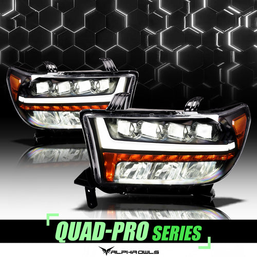 Alpha Owls Headlights, Alpha Owls Toyota Headlights, Toyota 2007-2013 Headlights, LED Projector Headlights, Toyota Tundra Headlights