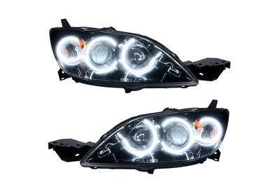 Oracle LED Headlights, 2004-2009 LED Headlights, Mazda LED Headlights, White LED Headlights, Mazda3 LED Headlights, Smd LED Headlights, Single Color Headlights, Colorshift Rgb Headlights, Oem Hid Headlights