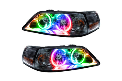 Oracle Lincoln Headlights, Lincoln LED Headlights, Town Car LED Headlights, 2005-2011 LED Headlights, Colorshift LED Headlights, RGB LED Headlights, Simple Controller LED Headlights