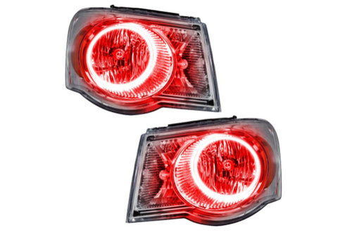 Oracle Chrysler Headlights, Chrysler LED Headlights, Aspen LED Headlights, Red LED Headlights, SMD LED Headlights, Single Color Headlights, 2007-2009 LED Headlights, Oracle Halo Headlights, LED Halo Headlights, Chrysler Halo Headlights, Aspen Halo Headlights