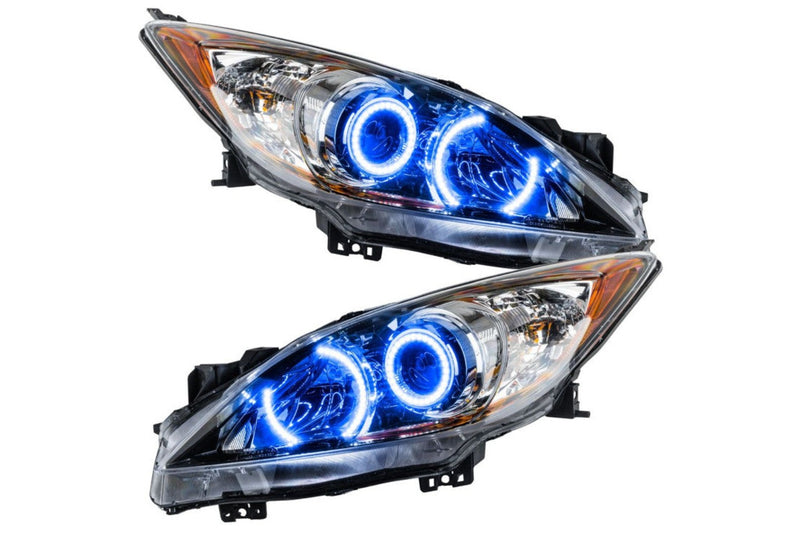 Oracle LED Headlights, 2010-2013 LED Headlights, Mazda LED Headlights, Blue LED Headlights, Mazda3 LED Headlights, OEM HID Headlights, SMD LED Headlights, Single Color Headlights, Colorshift Rgb Headlights, Oem Hid Headlights