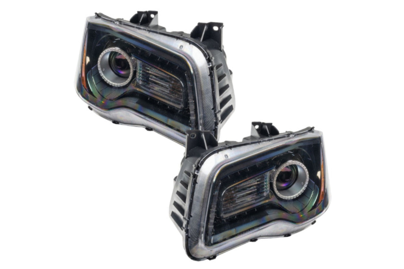 Oracle Halo Headlights, 2011-2014 Halo Headlights, Chrysler Halo Headlights, LED Halo Headlights, Black Halo Headlights, Blue LED Headlights, SMD LED Headlights, Single Color Headlights, Oracle LED Headlights, Chrysler LED Headlights