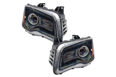 Oracle Halo Headlights, 2011-2014 Halo Headlights, Chrysler Halo Headlights, LED Halo Headlights, Black Halo Headlights, Blue LED Headlights, SMD LED Headlights, Single Color Headlights, Oracle LED Headlights, Chrysler LED Headlights