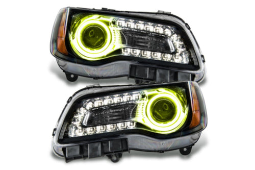 Oracle Halo Headlights, 2011-2014 Halo Headlights, Chrysler Halo Headlights, LED Halo Headlights, Black Halo Headlights, Yellow Halo Headlights, RGB DRL Headlights, Single Color Headlights, RGB Headlights, Oracle LED Headlights, Chrysler LED Headlights, SMD Single Color