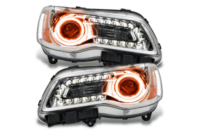 Oracle Halo Headlights, 2011-2014 Halo Headlights, Chrysler Halo Headlights, LED Halo Headlights, Chrome Halo Headlights, Amber Halo Headlights, RGB DRL Headlights, Single Color Headlights, RGB Headlights, Oracle LED Headlights, Chrysler LED Headlights