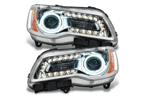 Oracle Halo Headlights, 2011-2014 Halo Headlights, Chrysler Halo Headlights, LED Halo Headlights, Chrome Halo Headlights, White Halo Headlights, Single Color Headlights