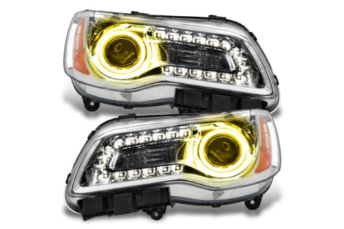 Oracle Halo Headlights, 2011-2014 Halo Headlights, Chrysler Halo Headlights, LED Halo Headlights, Chrome Halo Headlights, Yellow Halo Headlights, Single Color Headlights