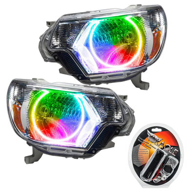 Oracle Lighting 2012-2015 Toyota Tacoma Pre-assembled SMD Halo Headlights - Chrome