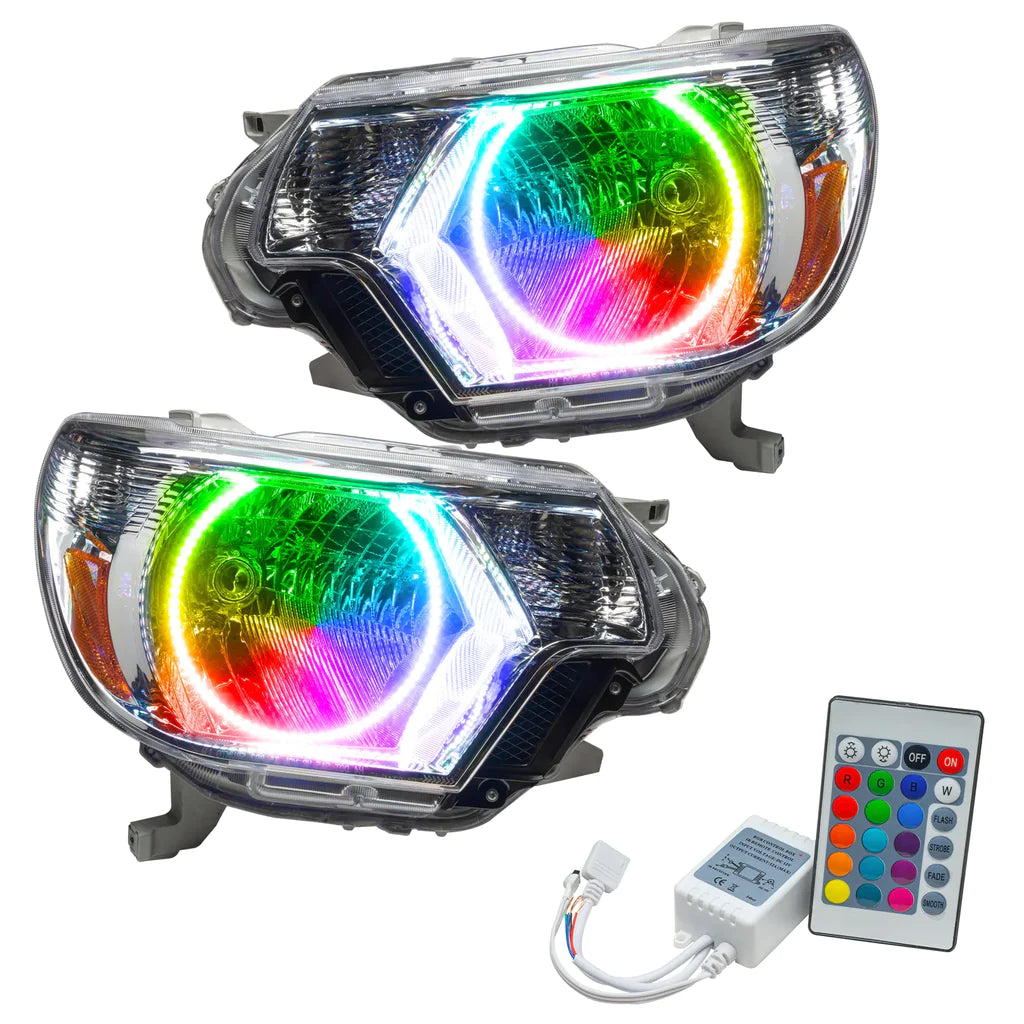 Oracle Lighting 2012-2015 Toyota Tacoma Pre-assembled SMD Halo Headlights - Chrome