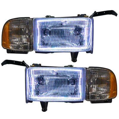 Oracle Lighting 1994-2002 Dodge Ram 1500/2500/3500 Pre-assembled SMD Halo Headlights