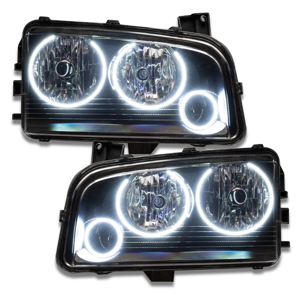 2005-2010 Dodge Charger Pre-assembled SMD Halo Headlights - Non Hid - Triple Halo