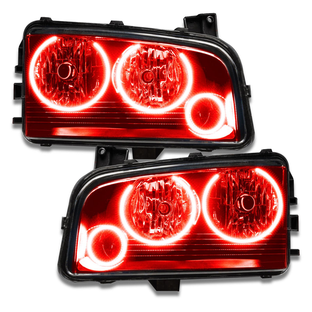 2005-2010 Dodge Charger Pre-assembled SMD Halo Headlights - Non Hid - Triple Halo