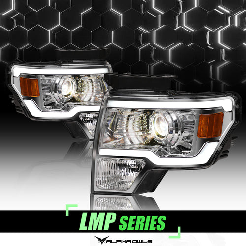 Alpha Owls Headlights, Projector Headlights, Ford Projector Headlights, F-150 Projector Headlights, 2009-2014 Projector Headlights