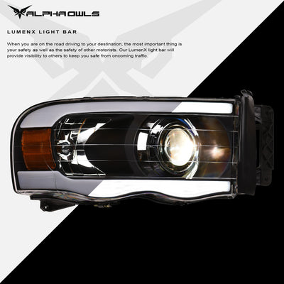 Alpha OwlsHeadlights, Dodge Ram 1500 Headlights, Projector Headlights, 2003-2005 Headlights