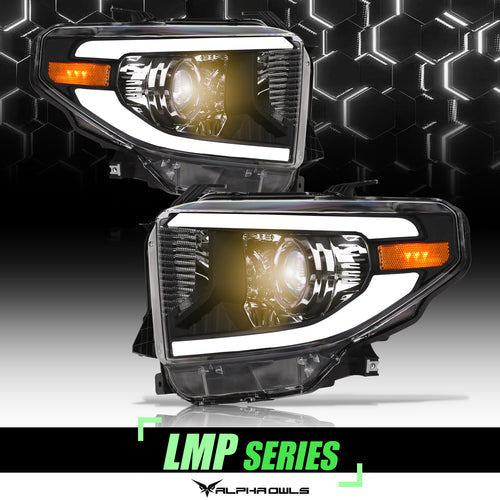Alpha Owls Headlights, Toyota Headlights, Tundra Headlights, Headlights, Black Headlights 
