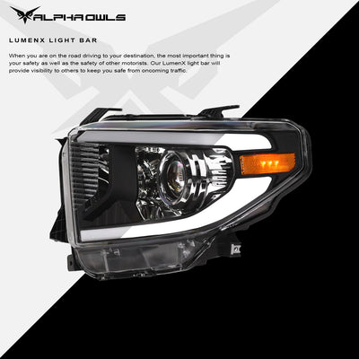 Alpha Owls Headlights, Toyota Headlights, Tundra Headlights, Headlights, Black Headlights 