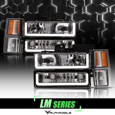 Alpha Owls Headlights, K-1500Headlights, GMC Headlights, 1994-1998 Headlights, Headlights