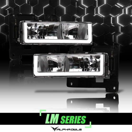 Alpha Owls Headlights, GMC Headlights, C-1500 Headlights, Chrome Headlights, Headlights