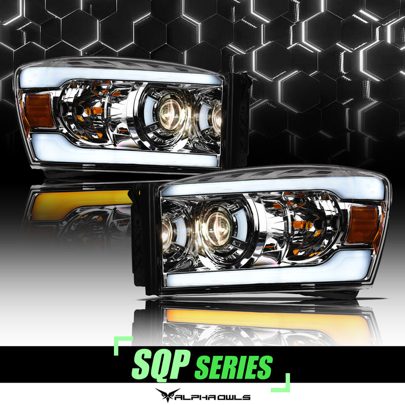 Alpha Owls Headlights, Dodge Headlights, Ram 1500 Headlights, 2006-2008 Headlights, Headlights