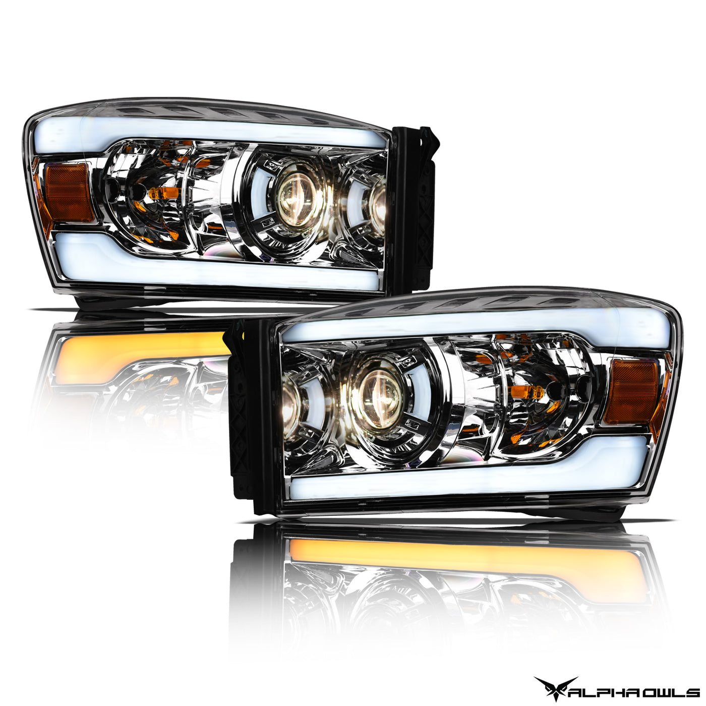 Alpha Owls Headlights, Dodge Headlights, Ram 1500 Headlights, 2006-2008 Headlights, Headlights