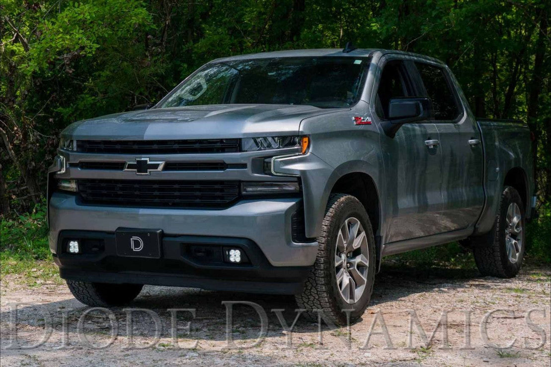 SS3 Fog Lights, Chevrolet Fog Lights, Silverado 1500, Silverado 1500 Fog Lights, 2019+ Fog Lights, Diode Dynamics, White Fog Lights, Fog Lights