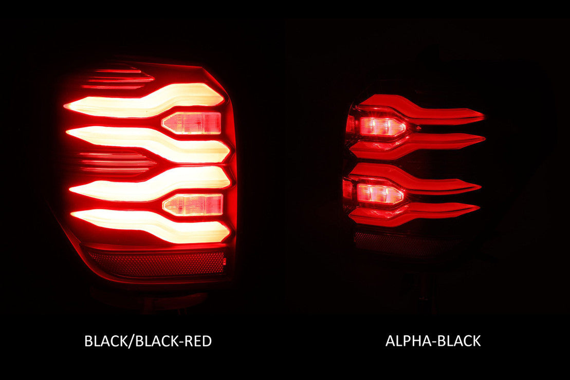 Toyota Led Tail Lights, Toyota 4Runner Tail Lights, Alpharex Tail Lights, Led Tails Light,  Luxx Led Tails Light, 10-22 Tail Lights, Alpha Black Tail Lights, Black Tail Lights, Black Red Tail Lights