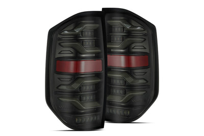 Toyota Tundra Taillights, Tundra LED Taillights, Toyota 14-21 Taillights, Alpharex Luxx Taillights, Luxx Led Taillights, Toyota LED Taillights, Toyota Alpharex Taillights, Tundra Luxx Taillights, Black-Red LED Taillights, Black LED Taillights, Alpha-Black LED Taillights, Toyota Luxx Taillights