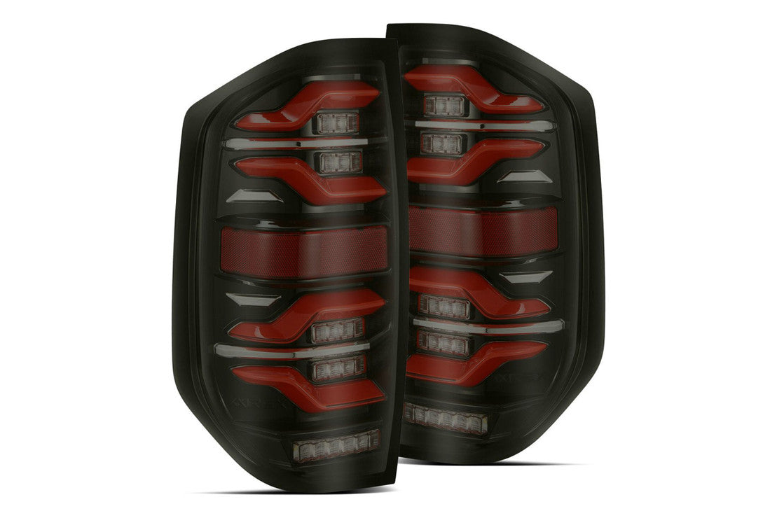 Toyota Tundra Taillights, Tundra LED Taillights, Toyota 14-21 Taillights, Alpharex Luxx Taillights, Luxx Led Taillights, Toyota LED Taillights, Toyota Alpharex Taillights, Tundra Luxx Taillights, Black-Red LED Taillights, Black LED Taillights, Alpha-Black LED Taillights, Toyota Luxx Taillights