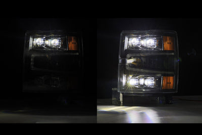 Chevrolet Silverado Headlight, Silverado Nova Headlight, Chevrolet 14-15 Headlight, Alpharex Nova Headlights, Black Nova Headlight, Chrome Nova Headlight, Alpha Black Headlight, Chevrolet Nova Headlights