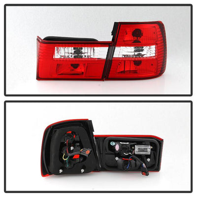 BMW 5-Series Tail Lights, 5-Series Tail Lights,  BMW Tail Lights,88-95 BMW Tail Lights, Spyder Tail Lights, Euro Tail Lights, Red Clear Tail Lights, BMW 5-Series, 5-Series Tail Lights,