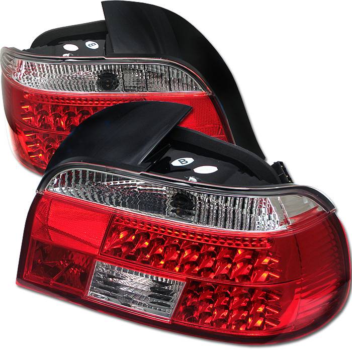 BMW 5-Series LED Tail Lights, 5-Series LED Tail Lights,  BMW LED Tail Lights,97-00 BMW LED Tail Lights, Spyder LED Tail Lights, LED Tail Lights, Red Clear LED Tail Lights, BMW 5-Series,