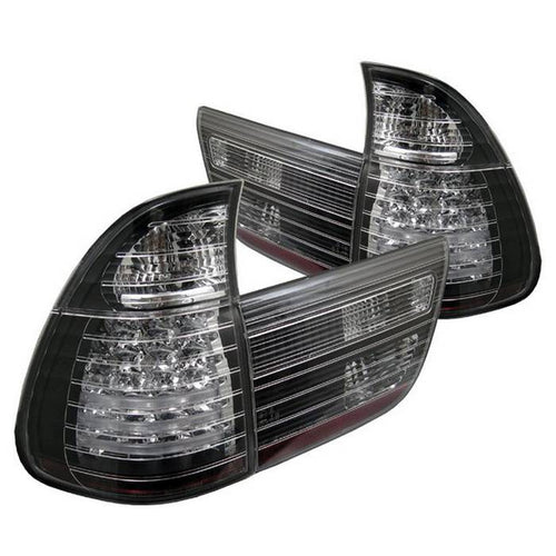 BMW X5  Tail Lights, 00-06 Tail Lights, BMW Tail Lights, X5 Tail Lights, Spyder Tail Lights, Euro Tail Lights, Black Tail Lights, BMW X5,