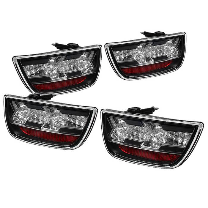 Chevy LED Tail Lights, Camaro Tail Lights, Camaro 10-13 Tail Lights, LED Tail Lights, Black Tail Lights, Spyder Tail Lights