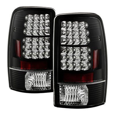 Chevy Suburban Tail Lights, Tahoe Tail Lights, GMC Yukon Tail Lights, Yukon XL Tail Lights, 2000-2006 Tail Lights, Denali XL Tail Lights, GMC Yukon Denali Tail Lights, 2001-2006 Tail Lights, Spyder LED Tail Lights, LED Tail Lights, Euro Style Tail Lights, Black Tail Lights, 1500 Tail Lights, 2500 Tail Lights