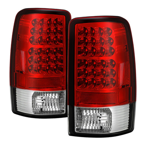 Chevy Suburban Tail Lights, Tahoe Tail Lights, GMC Yukon Tail Lights, Yukon XL Tail Lights, 2000-2006 Tail Lights, Denali XL Tail Lights, GMC Yukon Denali Tail Lights, 2001-2006 Tail Lights, Spyder LED Tail Lights, LED Tail Lights, Euro Style Tail Lights, Red Clear Tail Lights, 1500 Tail Lights, 2500 Tail Lights