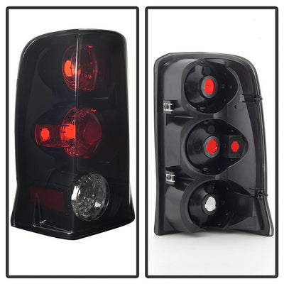 Cadillac Escalade Tail Lights, Cadillac Tail Lights, 02-06 Tail Lights, Spyder Tail Lights, Tail Lights, Black Smoke Tail Lights, Escalade Tail Lights, Euro Style Tail Lights