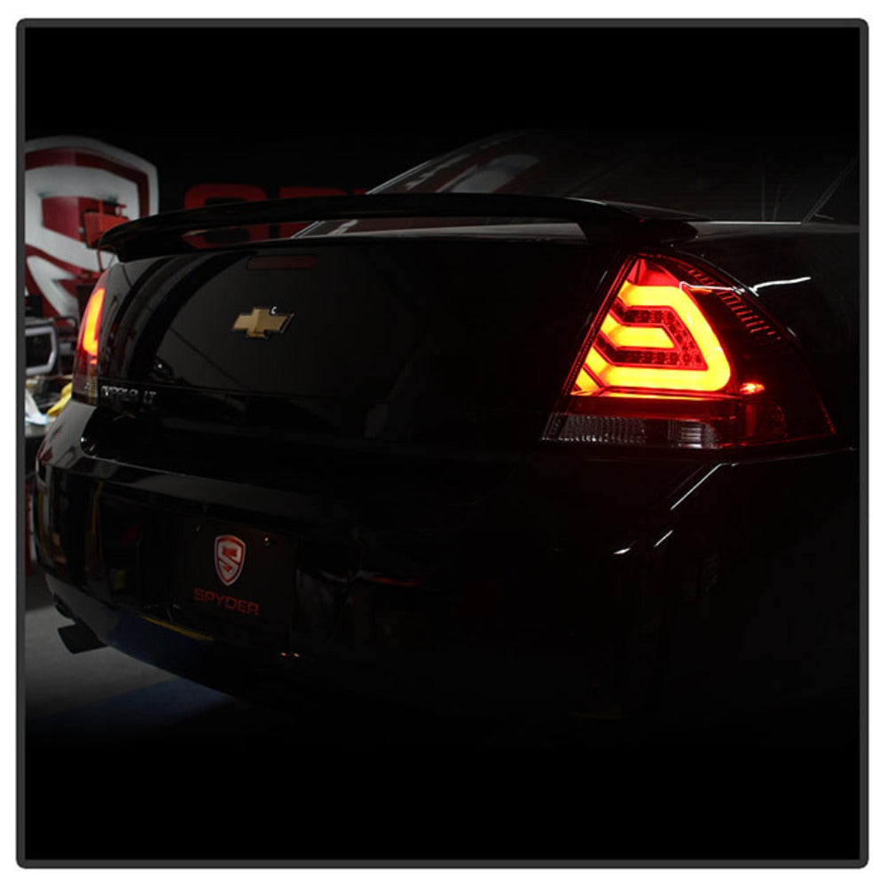 Chevy Impala Tail Lights, Chevy Impala Limited Tail Lights, Impala Limited Tail Lights, 2006-2013 Tail Lights, 2014-2016 Tail Lights, Spyder LED Tail Lights, LED Tail Lights, Euro Style Tail Lights, Red Clear Tail Lights