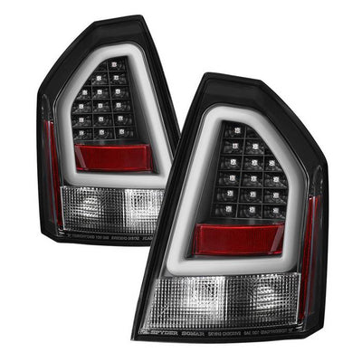 Chrysler LED Tail Lights, Chrysler 300 Tail Lights, 05-07 Version 2 Tail Lights, LED Tail Lights, Black Tail Lights, Spyder Tail Lights