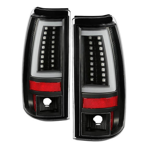 Chevy LED Tail Lights, Chevy Silverado Tail Lights, Silverado 03-07 Tail Lights, All Black Tail Lights, Spyder Tail Lights