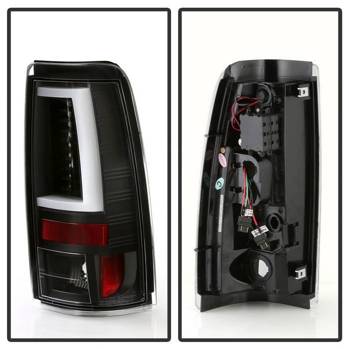 Chevy LED Tail Lights, Chevy Silverado Tail Lights, Silverado 03-07 Tail Lights, All Black Tail Lights, Spyder Tail Lights