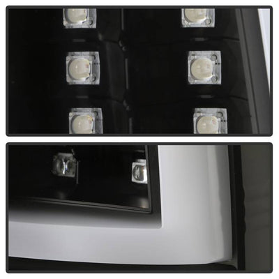 Chevy LED Tail Lights, Chevy Silverado Tail Lights, Silverado 03-07 Tail Lights, All Black Tail Lights, Spyder Tail Lights