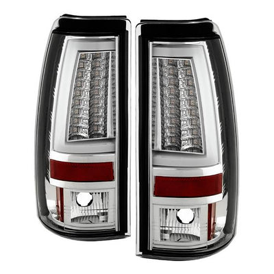 Chevy LED Tail Lights, Chevy Silverado Tail Lights, Silverado 03-07 Tail Lights, Chrome Tail Lights, Spyder Tail Lights