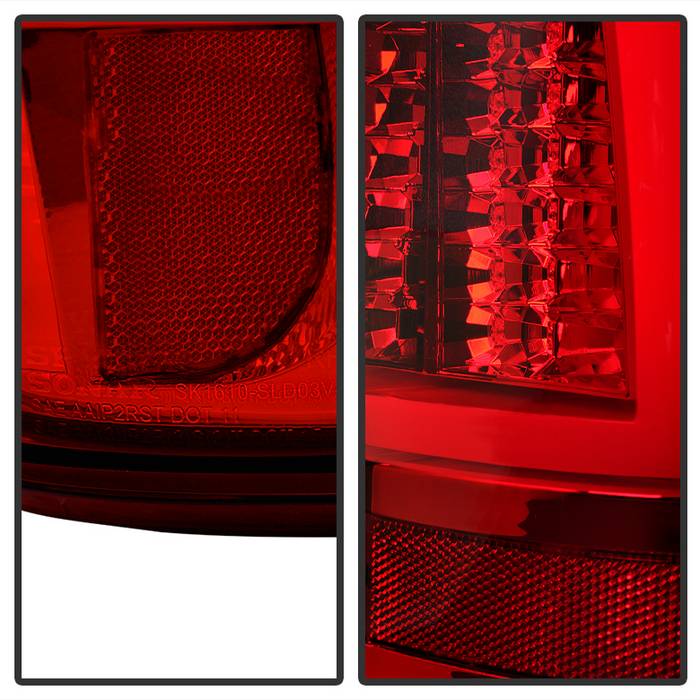 Chevy LED Tail Lights, Chevy Silverado Tail Lights, Silverado 03-07 Tail Lights, Red Clear Tail Lights, Spyder Tail Lights